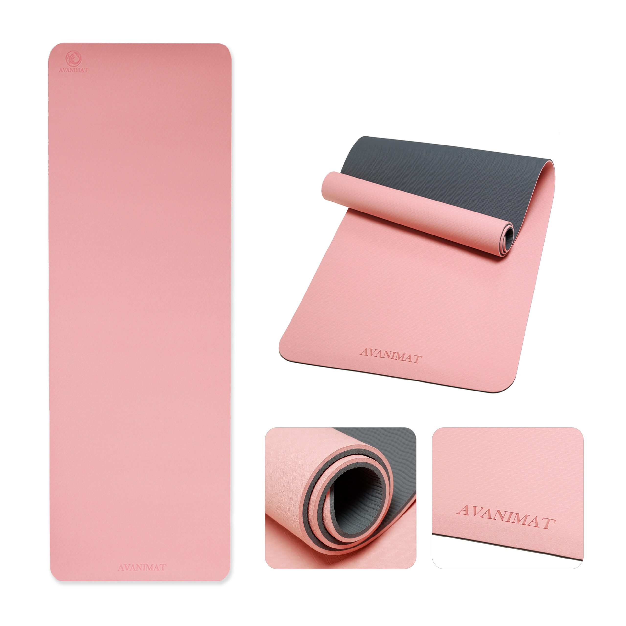 AvaniMat TPE Peachy Pink Yoga Mat – Harmony and Sustainability